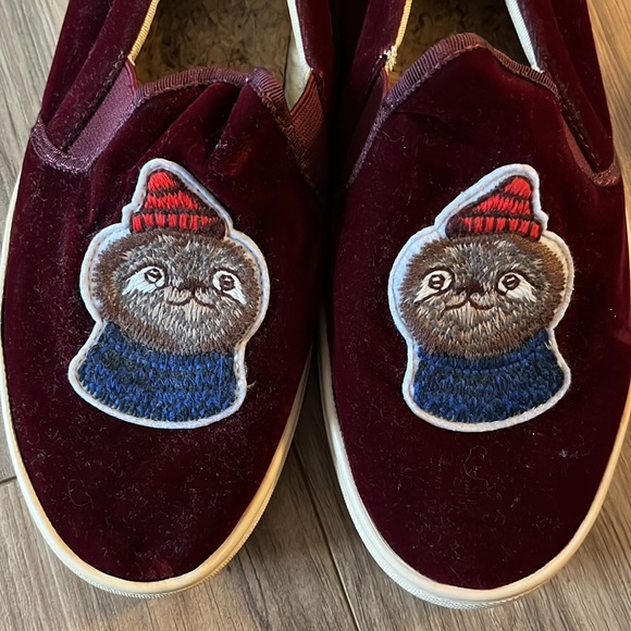 Soludos Velvet Sloth Slip On Sneakers 9.5 - Picture 2 of 6